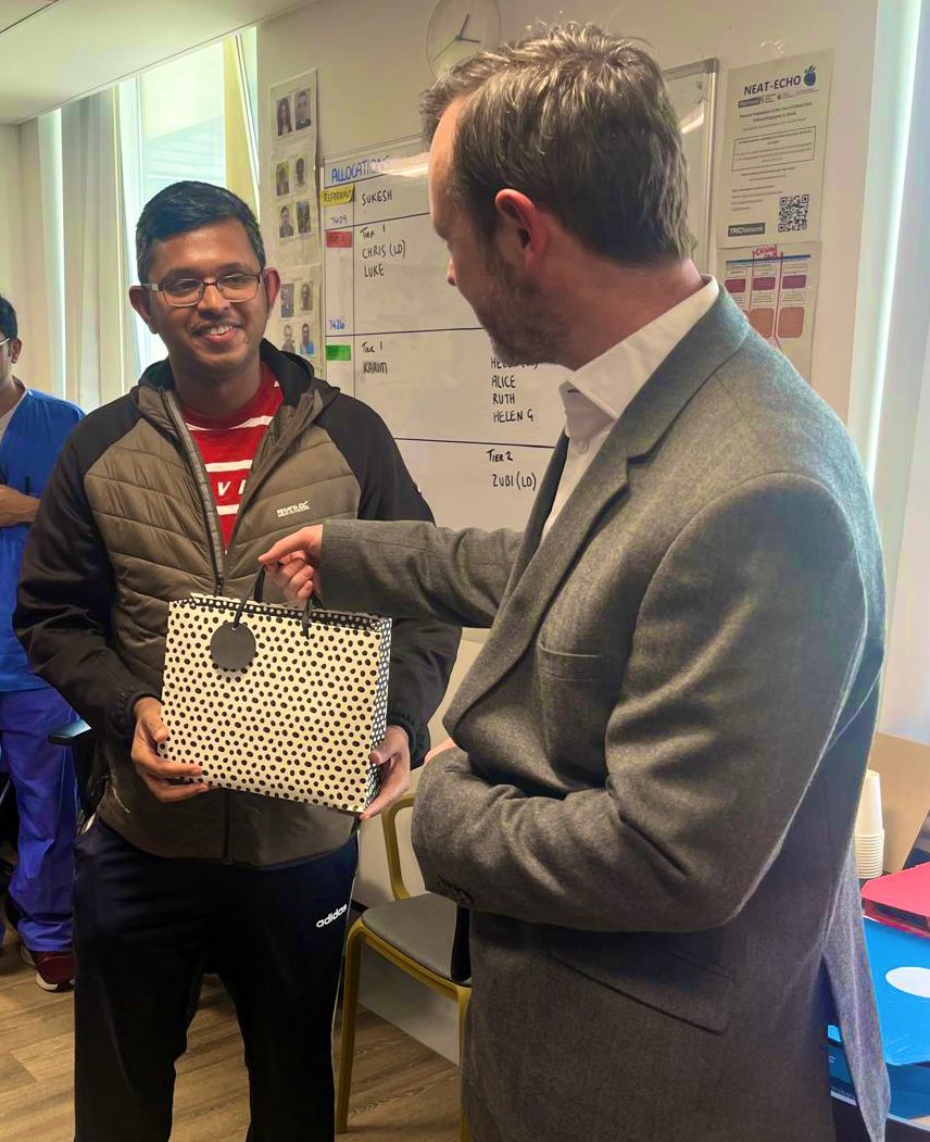Today we said farewell to Arun, our longest serving specialty doctor. Thank you for all of your hard work which has helped make our ICU what it is today. Good luck in the future and we hope to see you back in Oldham again!