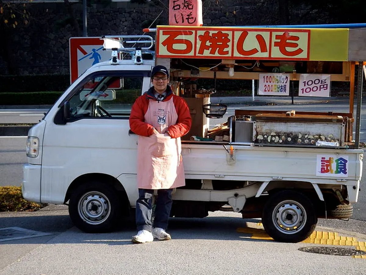 I don't know why, but I'm pretty sure buying a baked Sweet Potato straight from a 1992 Honda Acty would solve all my problems.