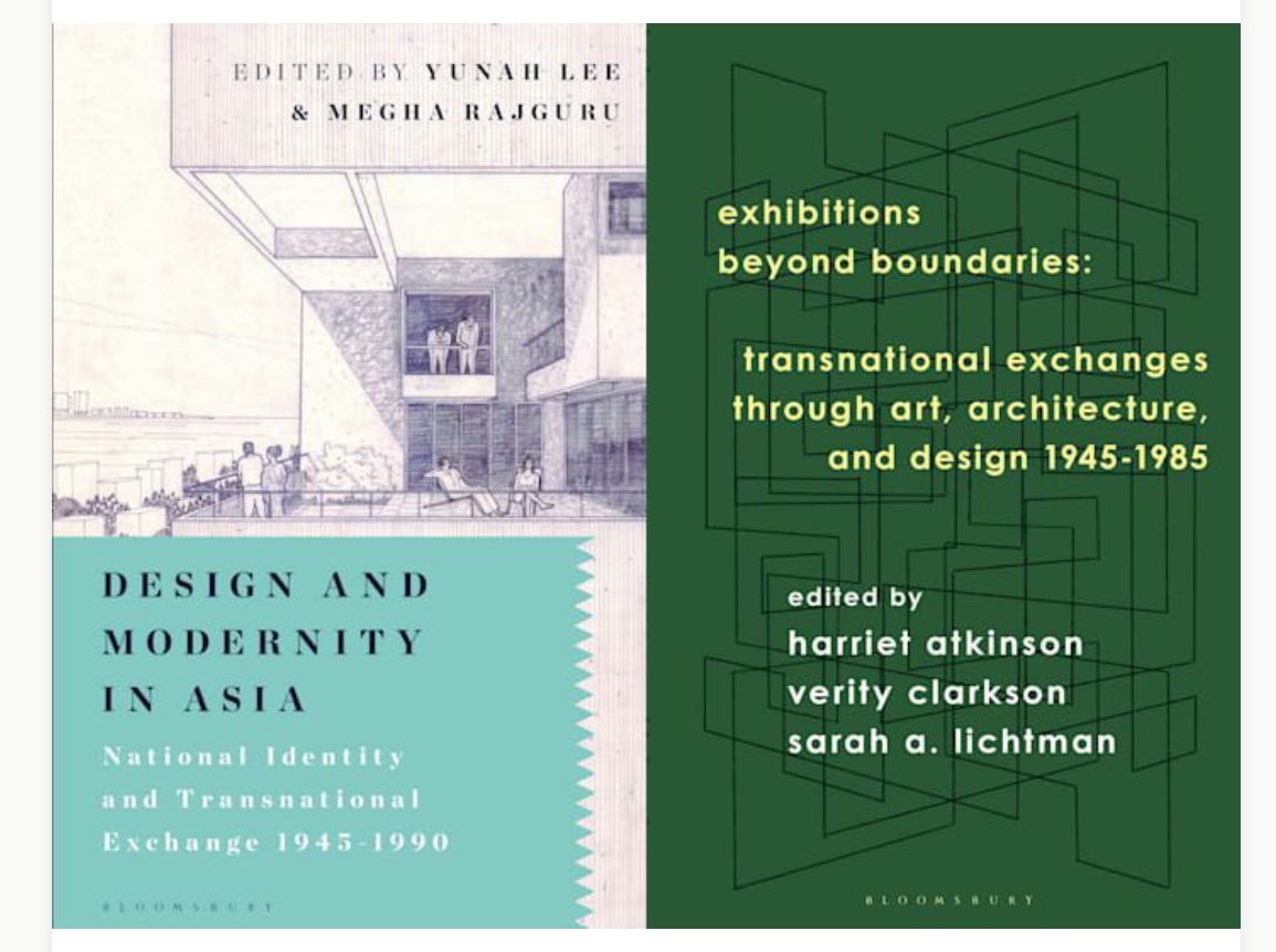 Joint online book launch coming up on Wed 1st May 1-2.30pm (BST): my co-edited book “Exhibitions Beyond Boundaries” with @DrVClarkson and @lichtmas and @MeghaRajguru + @DrYunah’s “Design and Modernity in Asia”. All welcome! blogs.brighton.ac.uk/centrefordesig… @CDH_Brighton @uob_humssocsci