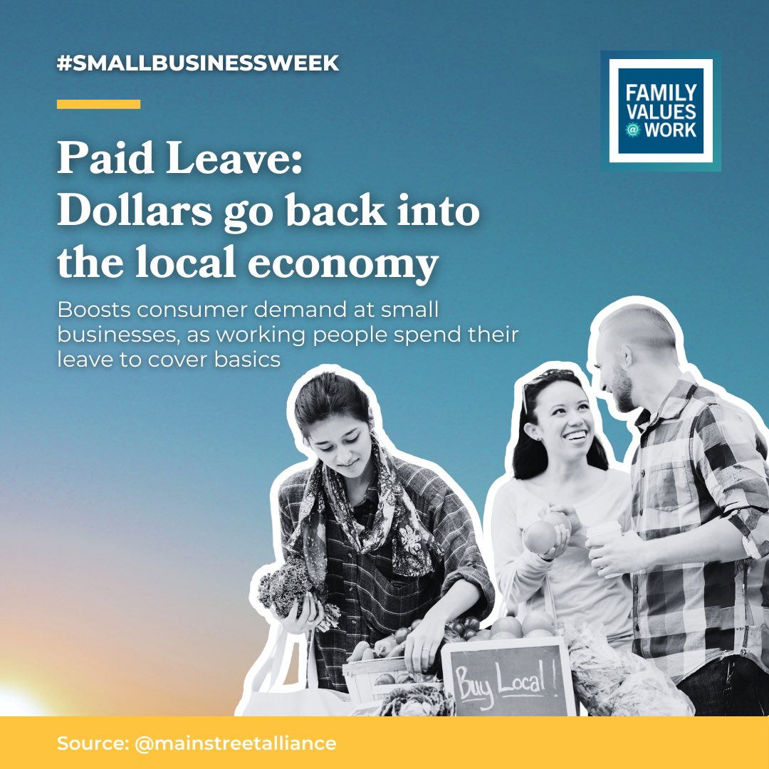 🎉 This #SmallBusinessWeek, let's champion our local heroes! Did you know that small businesses have created 65.1% of all new jobs? 🌟 They're not just the backbone of our economy but its heart and soul. #PaidLeaveforAll