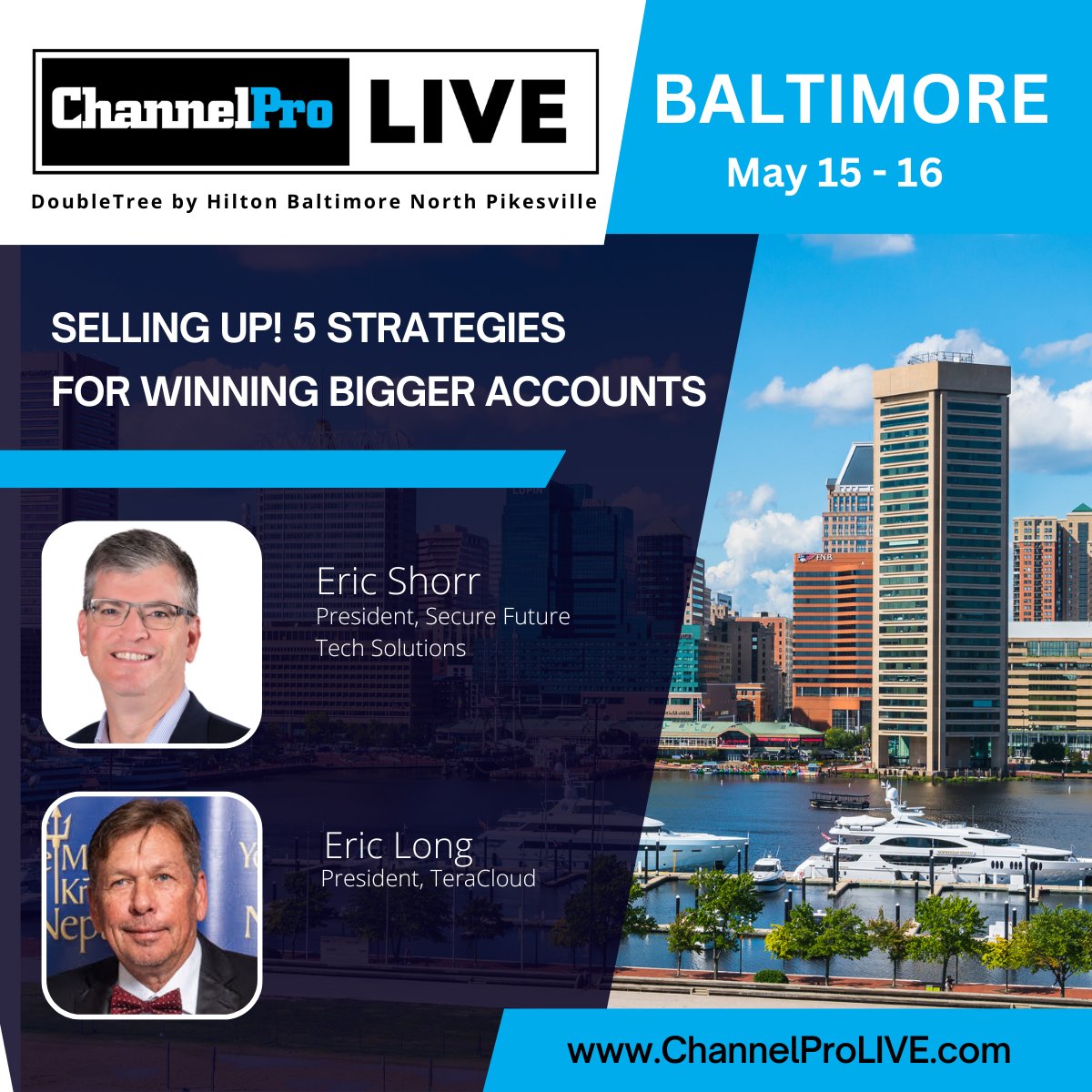 At #ChannelProLiveBaltimore, MSPs can master the #ArtOfSelling to 50+ seat accounts. Register to learn: ✅What mid-size orgs need from IT consultants ✅How to get them to 'yes' ✅ How to retain their business @TeraCloudInc baltimore.channelpronetwork.com