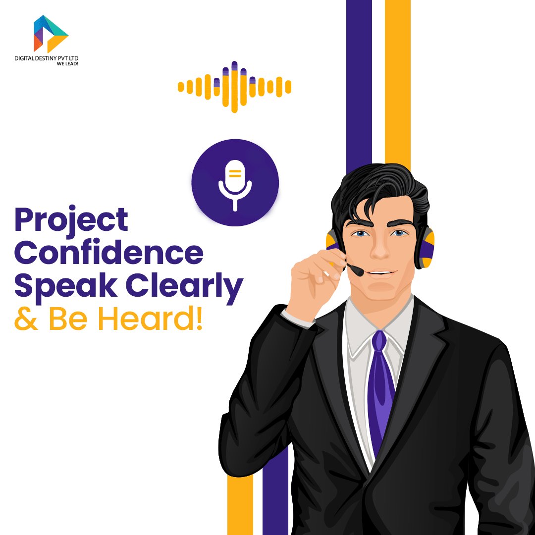 DigitalDestiny9's tweet photo. Call center jitters? Speak like a pro!

Slow down &amp; enunciate
Project your voice
Vary your tone
Use positive language
Join Digital Destiny for #CallCenterTraining! #ConfidentCommunication https://t.co/OB54zFLa0Z