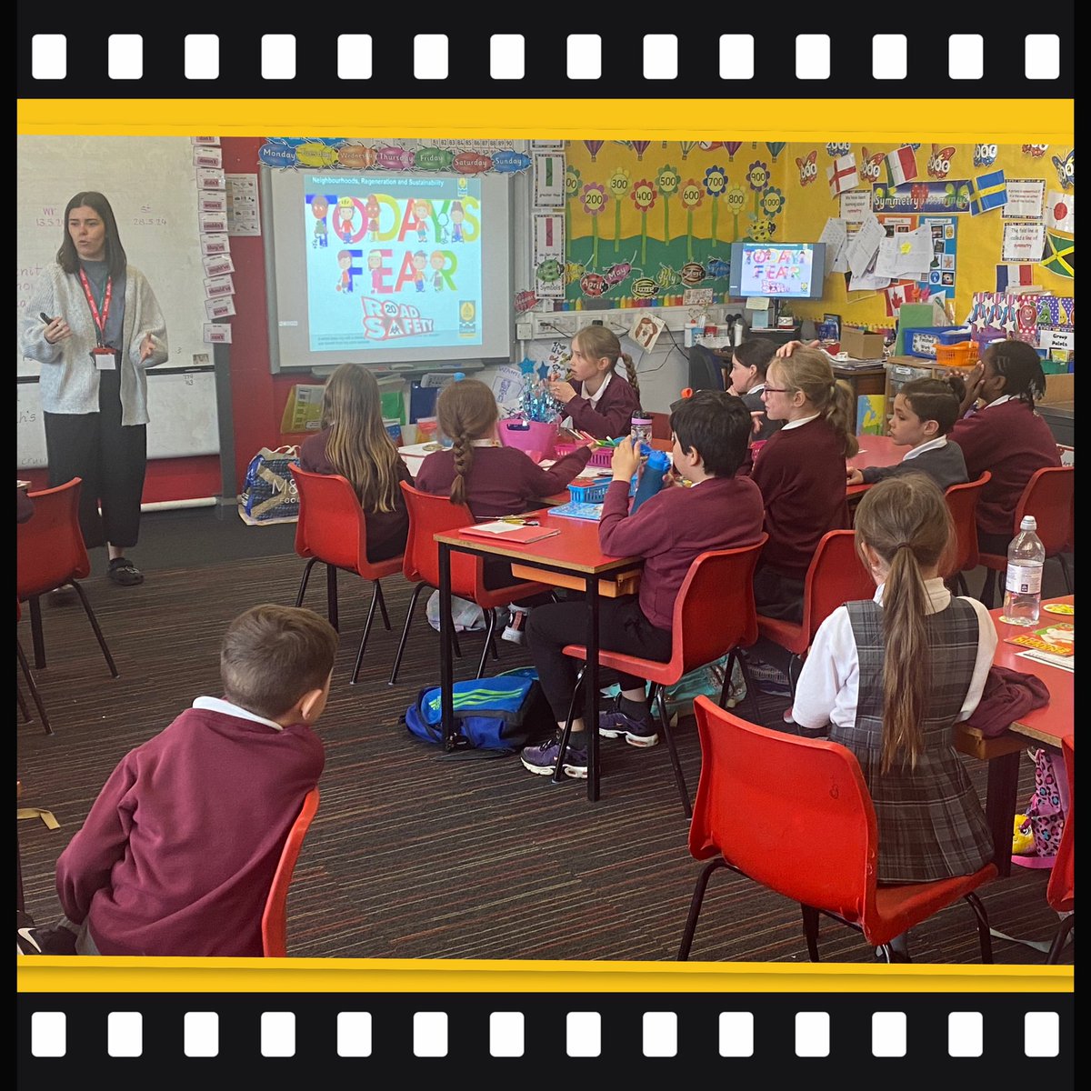 Thank you @misscoyneteach for visiting P4 and encouraging us to keep safe when out and about. 🚦🛴🚲#RoadSafety .