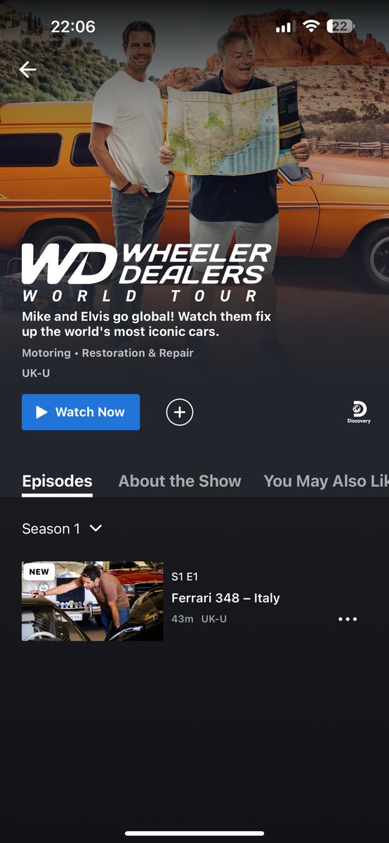 @mikebrewer @wheelerdealers Available now