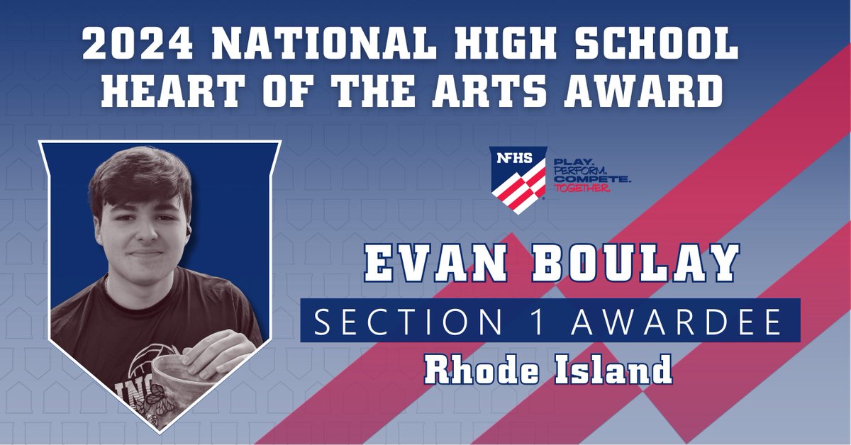 🏆Congratulations to Lincoln High School junior student-athlete Evan Boulay, who was selected to receive the NFHS Heart of the Arts Section 1 Award👏 READ MORE about the award and Boulay's accomplishments: riilsports.tumblr.com/post/749125485…