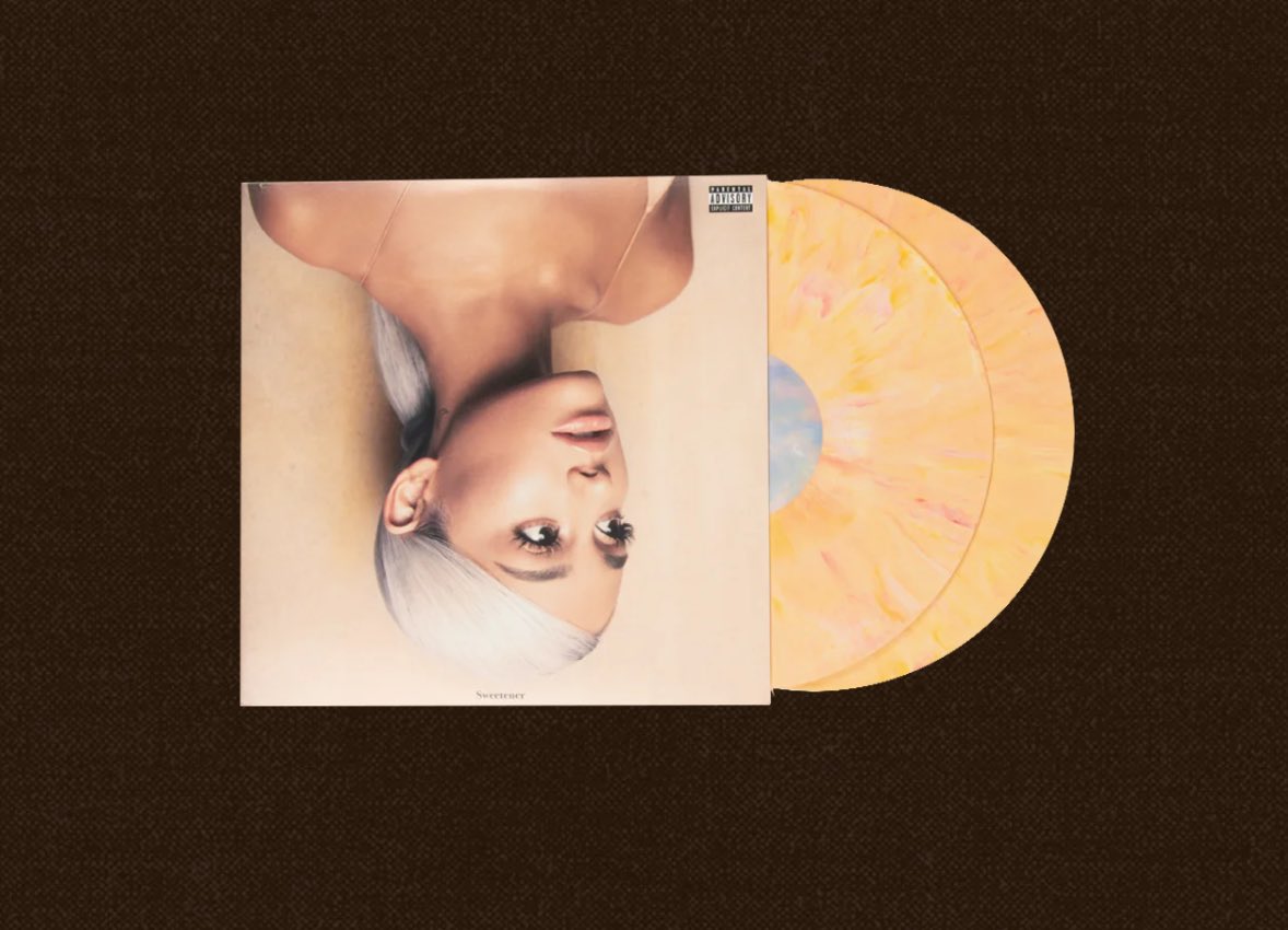 “sweetener” peach vinyl sold out 4k copies in less than 3 hours with no announcement