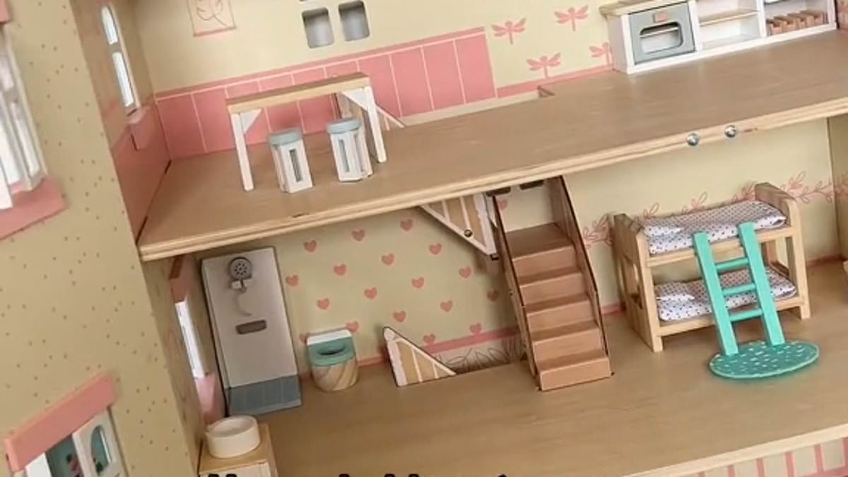 Mum is outraged after spotting grim item in her daughter's $10 Kmart dollhouse: 'Everyone has an opinion' trib.al/MM5vWV1