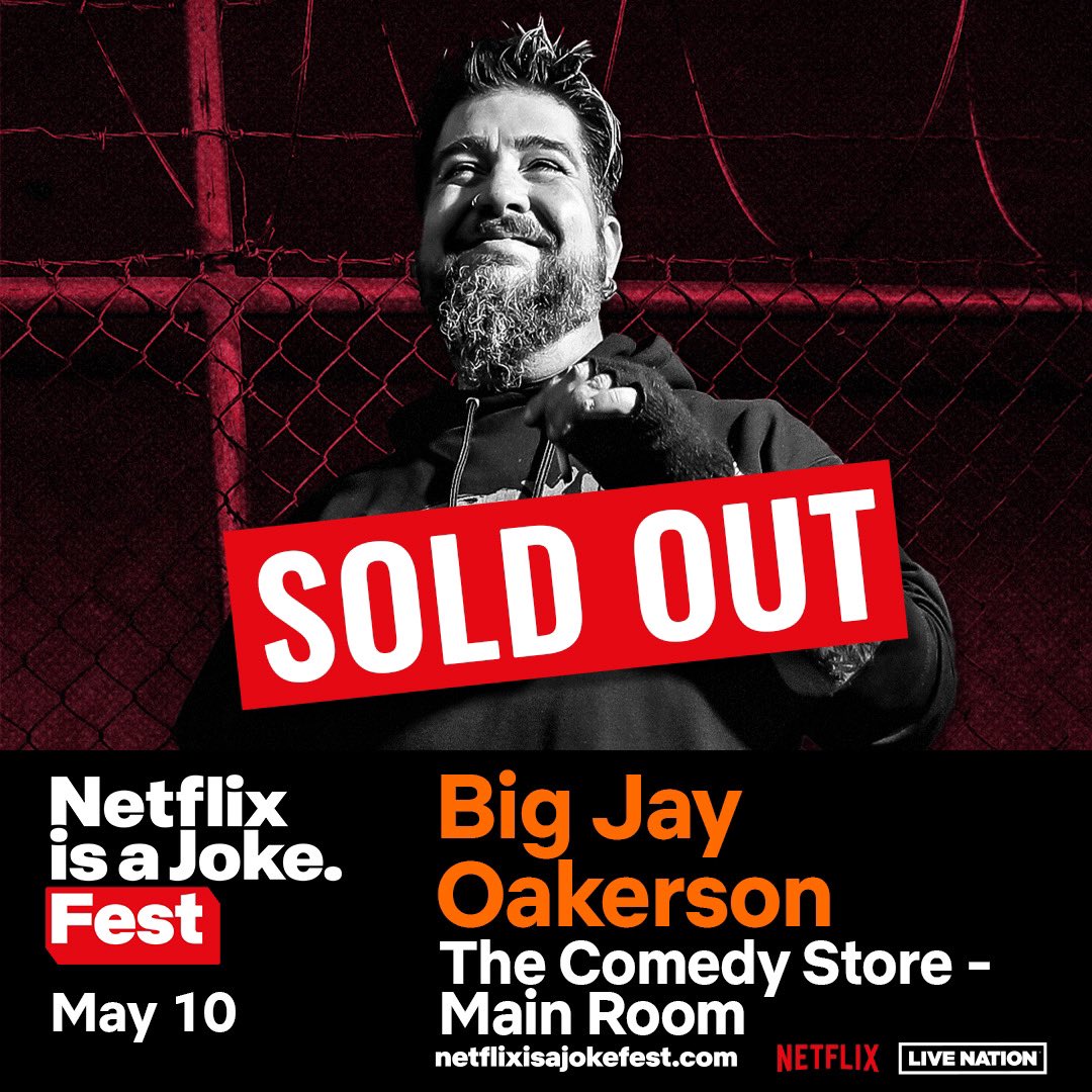 Told you guys!!! Super pumped to SELL OUT my show in the Main Room at the legendary @TheComedyStore !!!

@NetflixIsAJoke