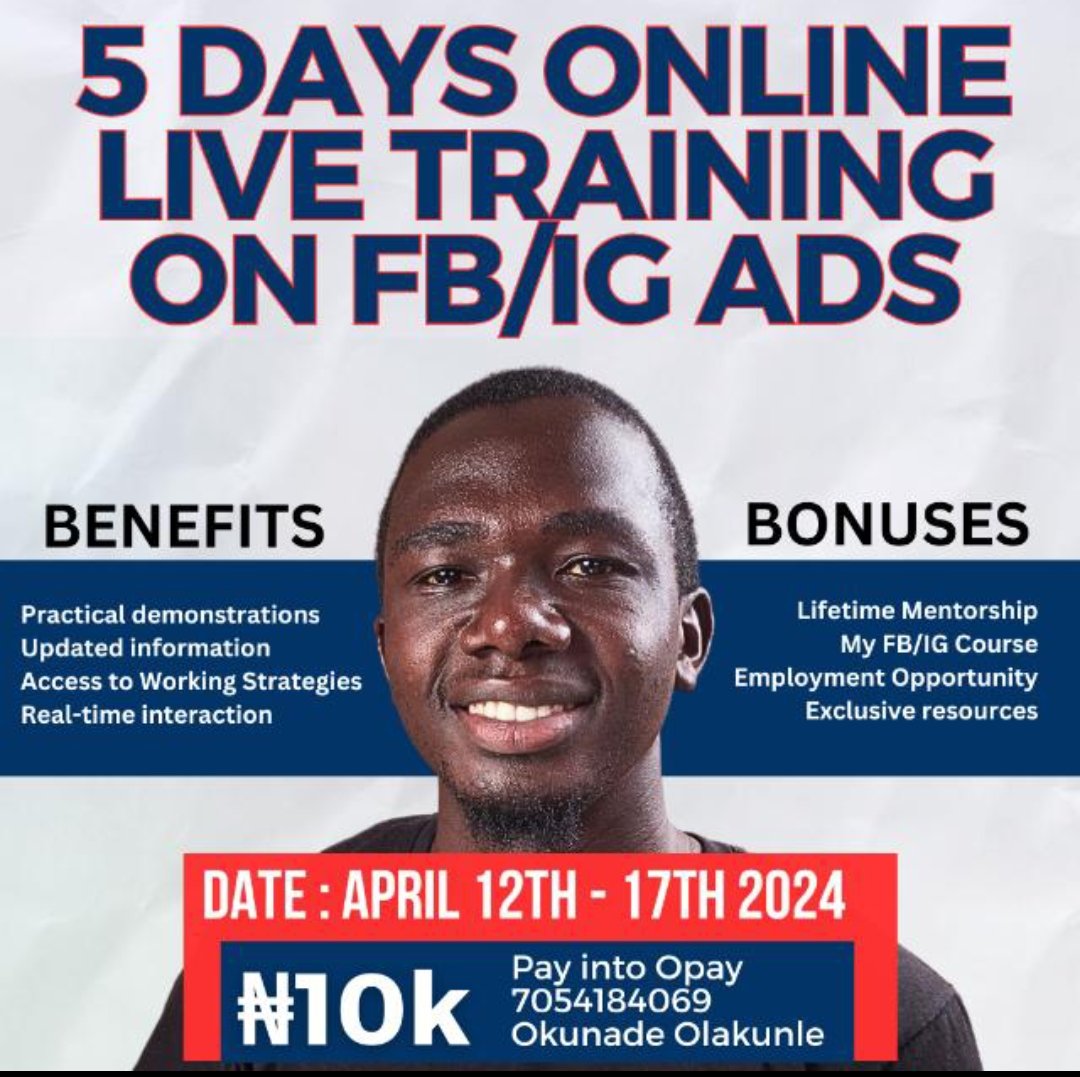 The 1st Cohort of My Live Training on Advert is DONE & DUSTED 26 Amazing Persons Registered for this Cohort It's was a Great Privilege teaching them.. I believe I delivered the best and they are impacted I await their exploit and success in the advertising industry Up next is…