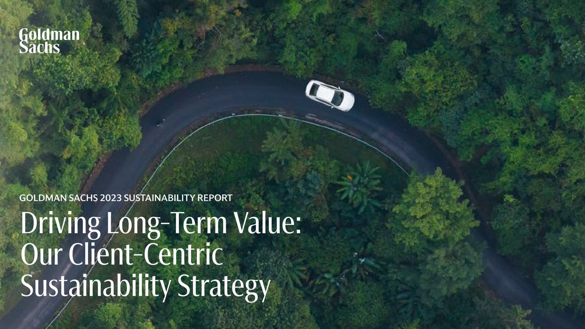 Focused on how we help our clients advance their strategic priorities, our 2023 Sustainability Report provides an update on our sustainability strategy and a series of thematic opportunities in today’s market through our work with clients and partners. click.gs.com/xz3w