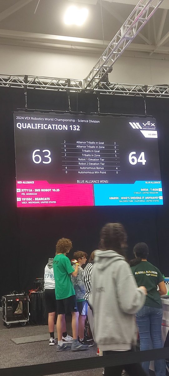 Tipped robot, entanglement, stuck tri-ball and still a win!! Come on 6493A T-ROB #VEXUKatWorlds #VEXWorlds #TeamTanfield