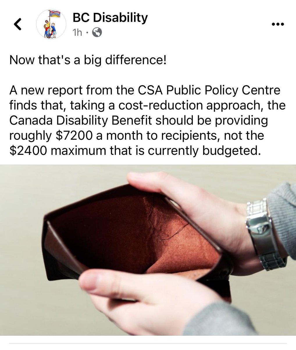 👀🤔 CSA Public Policy Centre report: Canada Disability Benefit should be $7200/month, not the measly $2400 max. Shocking, I know. Let's do the math: it's like paying $25-28/hr for a year. Time to step up, Canada. #DisabilityRights #DoTheMath
csagroup.org/wp-content/upl…