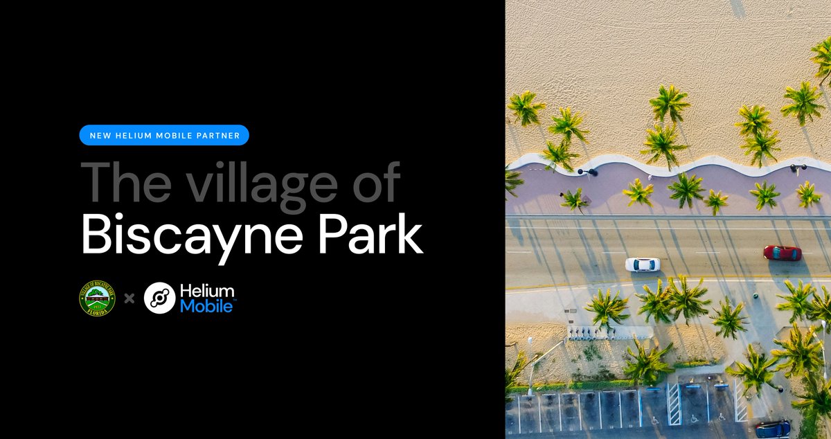 The Village of @BiscaynePark_FL is at the forefront of municipal innovation, using Helium Mobile phone plans and deploying Hotspots to improve community connectivity and safety. Learn how they’re setting a new standard for public services ➡️ blog.hellohelium.com/biscayne-park/