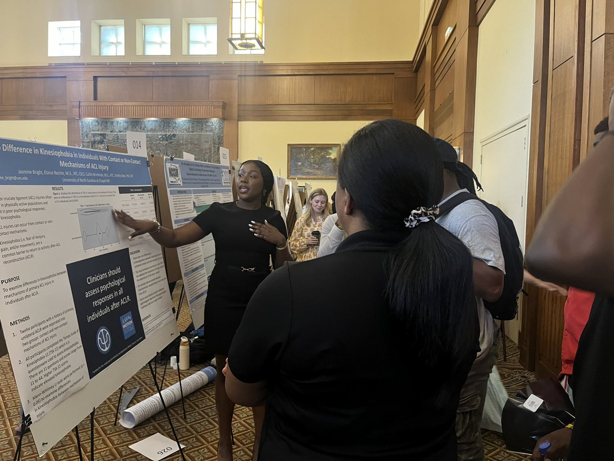 The Psychology of Sport Injury Lab (@psiunc) on Twitter photo Big day in our lab! Congratulations to Mia Laws, Jasmine Bright, and Zoe Wade for presenting their research at the <a href="/UNC/">UNC-Chapel Hill</a> celebration of undergraduate research! S/O to <a href="/elaine_reiche/">Elaine Reiche (she/her)</a> and <a href="/caitiebrinkman/">Caitie (Brinkman) Holland, Ph.D., ATC</a> for being the best mentors to our undergrads! Big day in our lab! Congratulations to Mia Laws, Jasmine Bright, and Zoe Wade for presenting their research at the <a href="/UNC/">UNC-Chapel Hill</a> celebration of undergraduate research! S/O to <a href="/elaine_reiche/">Elaine Reiche (she/her)</a> and <a href="/caitiebrinkman/">Caitie (Brinkman) Holland, Ph.D., ATC</a> for being the best mentors to our undergrads!