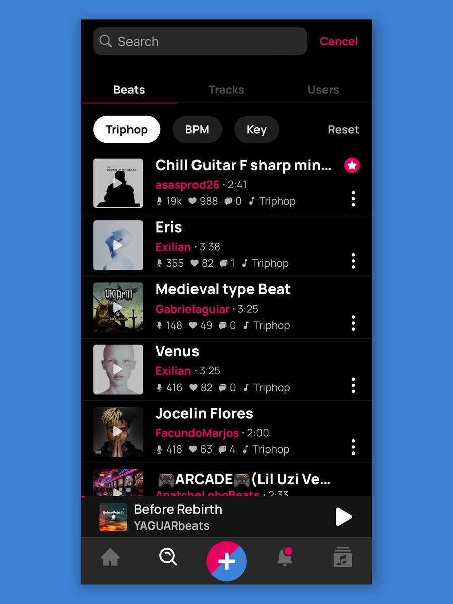 triphop can be evocative of so many different styles. 

Check out the Triphop genre in the app, with everything from 90s chillout soundscapes to soft 'study to'-style beats: