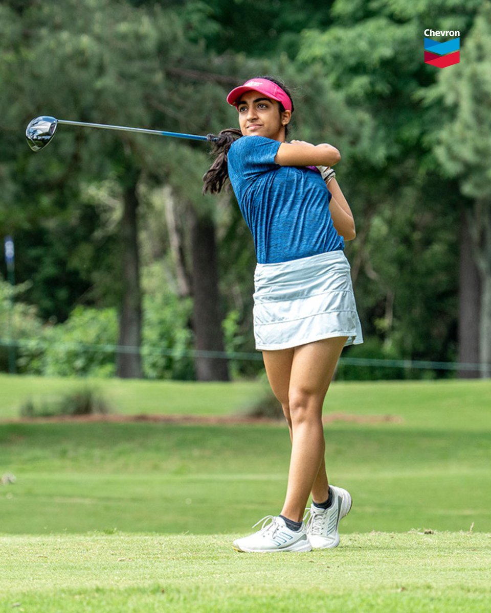 At just 16 years old, Syna Nijhawan’s drive for golf and STEM are inspiring young women on and off the course. Click the link to learn how Syna and #TheChevronChampionship help elevate women’s sports: chevron.co/tcc-drives-opp… @Chevron_Golf