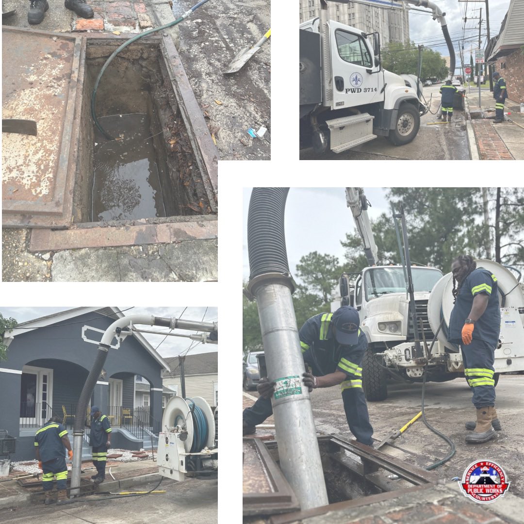 Today, the Department of Public Works has deployed extra maintenance crews citywide to clean catch basins ahead of severe weather, diverting their attention from pothole repairs. 🌧️🌧️ #DPWCleans #onlyraindownthedrain