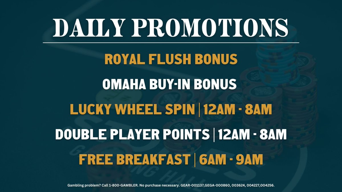 At Stones, we remember your name and your game, so every visit feels like a triumphant return. Stop by today and check out our daily Poker promotions! 🌟 Learn more: stonesgamblinghall.com/daily-poker-pr… #StonesGamblingHall #Casino #Gaming #Poker #TableGames #Jackpot #cardroom #Sammys