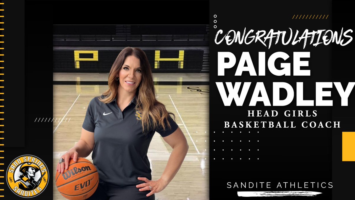 Welcome to the New Head Women's Basketball Coach - Paige Wadley! Pending board approval.