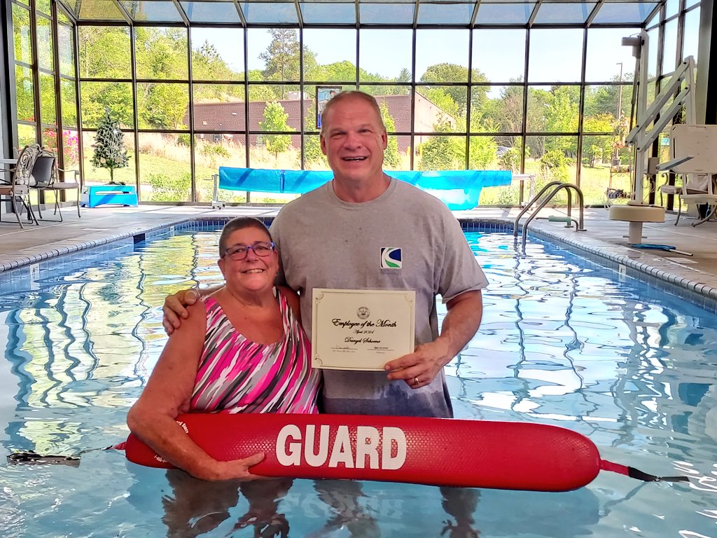 Congratulations to this month's employee of the month Danyell Schoene, aquatics programs/lifeguard at the South Knoxville Senior Center!