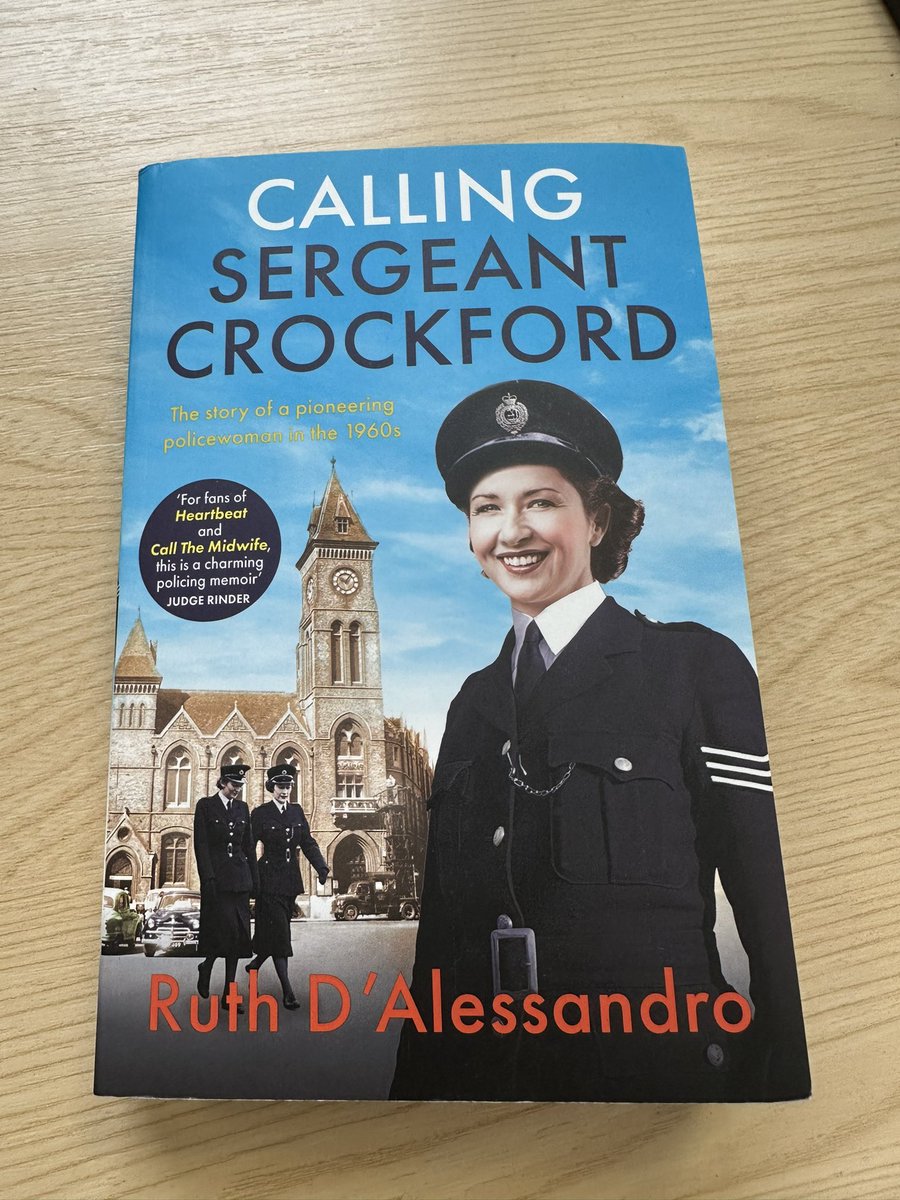 Thank to @RuthDAlesWrites for the third in the series of her wonderful books about her mother, the first female detective in Berkshire police - before @ThamesVP was even formed. This book followed her journey into leadership! Looking forward to reading it!