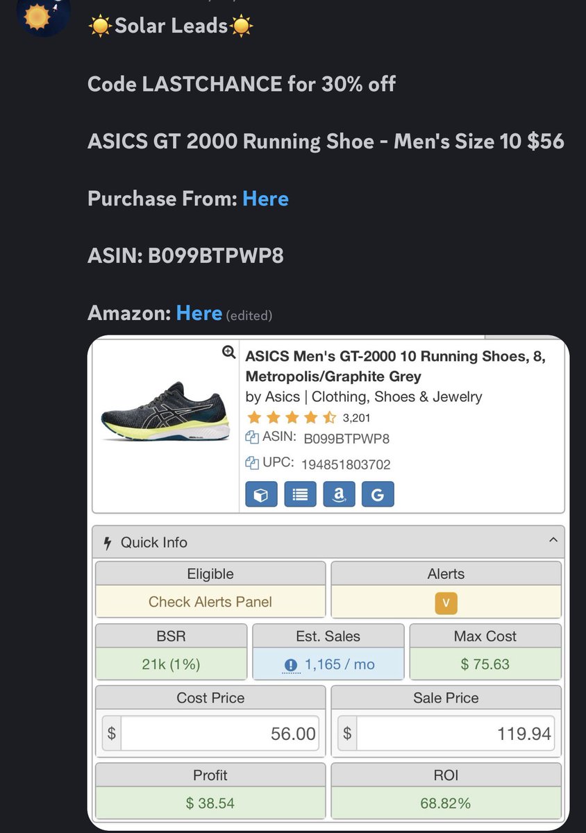 SolarFlips's tweet image. Members are still cooking Amazon leads. If you’re interested in adding another provider in your group dm me today!