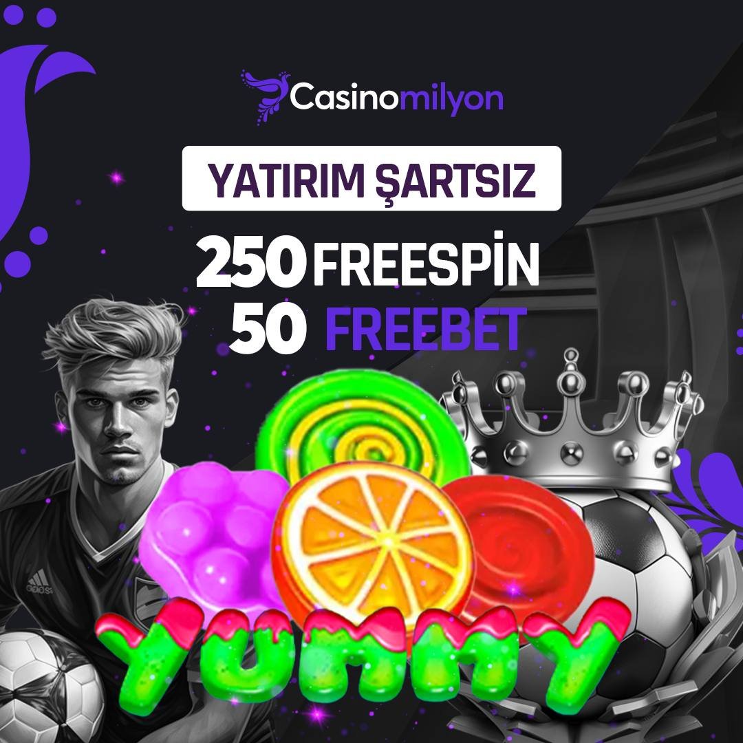 ⭐️ YATIRIM ŞARTSIZ 250 FREESPİN ya da 50 FREEBET ! 💫 #CasinoMilyon’a üye olan herkes kazanıyor ! ✨ Hemen üye ol dilediğin bonusu al , kazancın tadını çıkar ! Kazandıran adres 🌟 t2m.io/casinomilyon