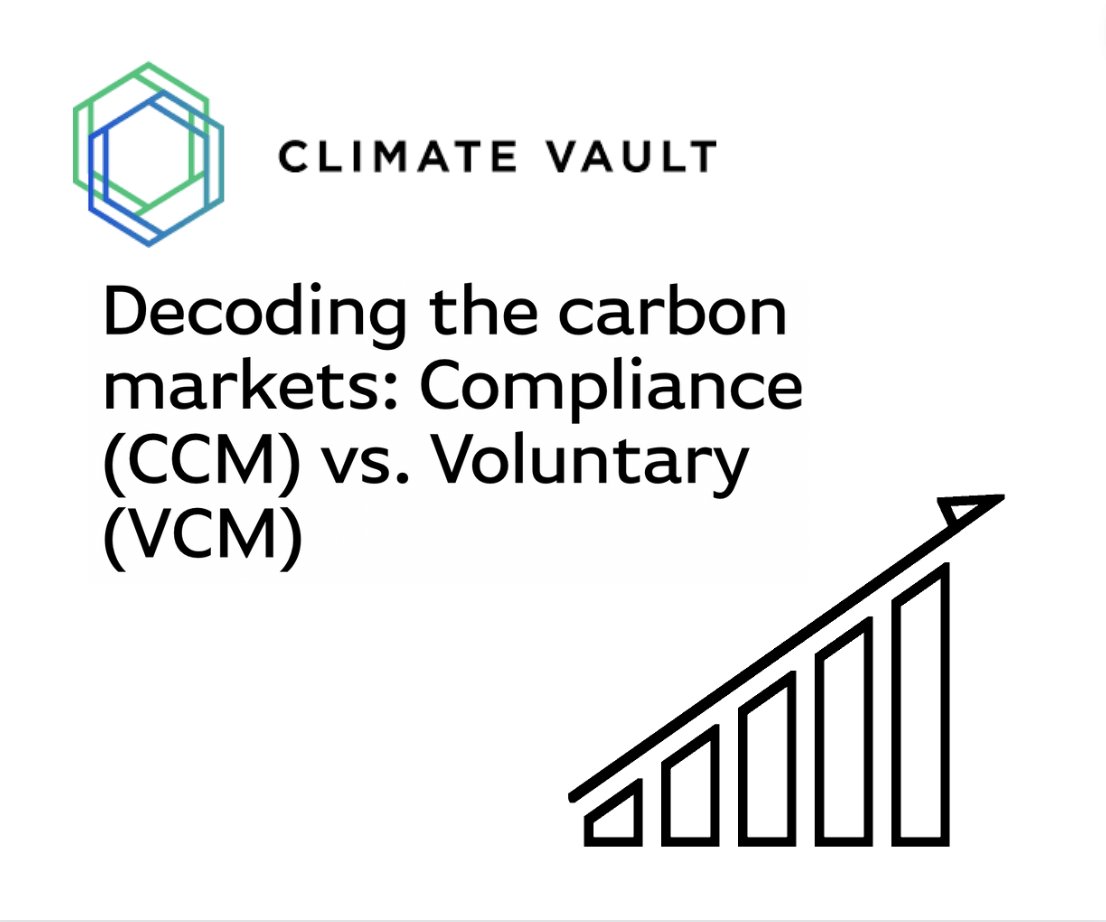 Not all #carbon markets are created equal.

Both the Voluntary #CarbonMarket (#VCM) and Compliance Carbon Market (#CCM) offer #carbonreduction solutions, but in different ways (and with different levels of certainty and credibility).

Learn more: hubs.la/Q02vrBrj0