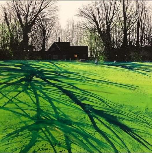 Paul Evans. British, b.1950. Light on the Landscape. Good Night 👋...