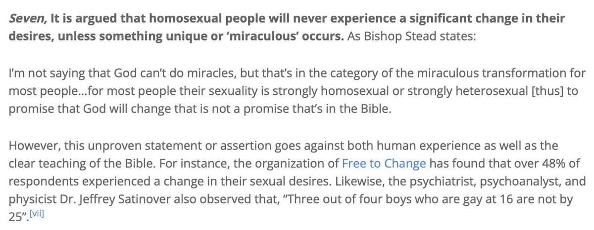 This lengthy rant, published in the journal of the Presbyterian Church of Australia, is one of the most homophobic things I've read in a long while. Including this section which seems to support the infliction of conversion practices on vulnerable people. ap.org.au/2024/04/29/res…