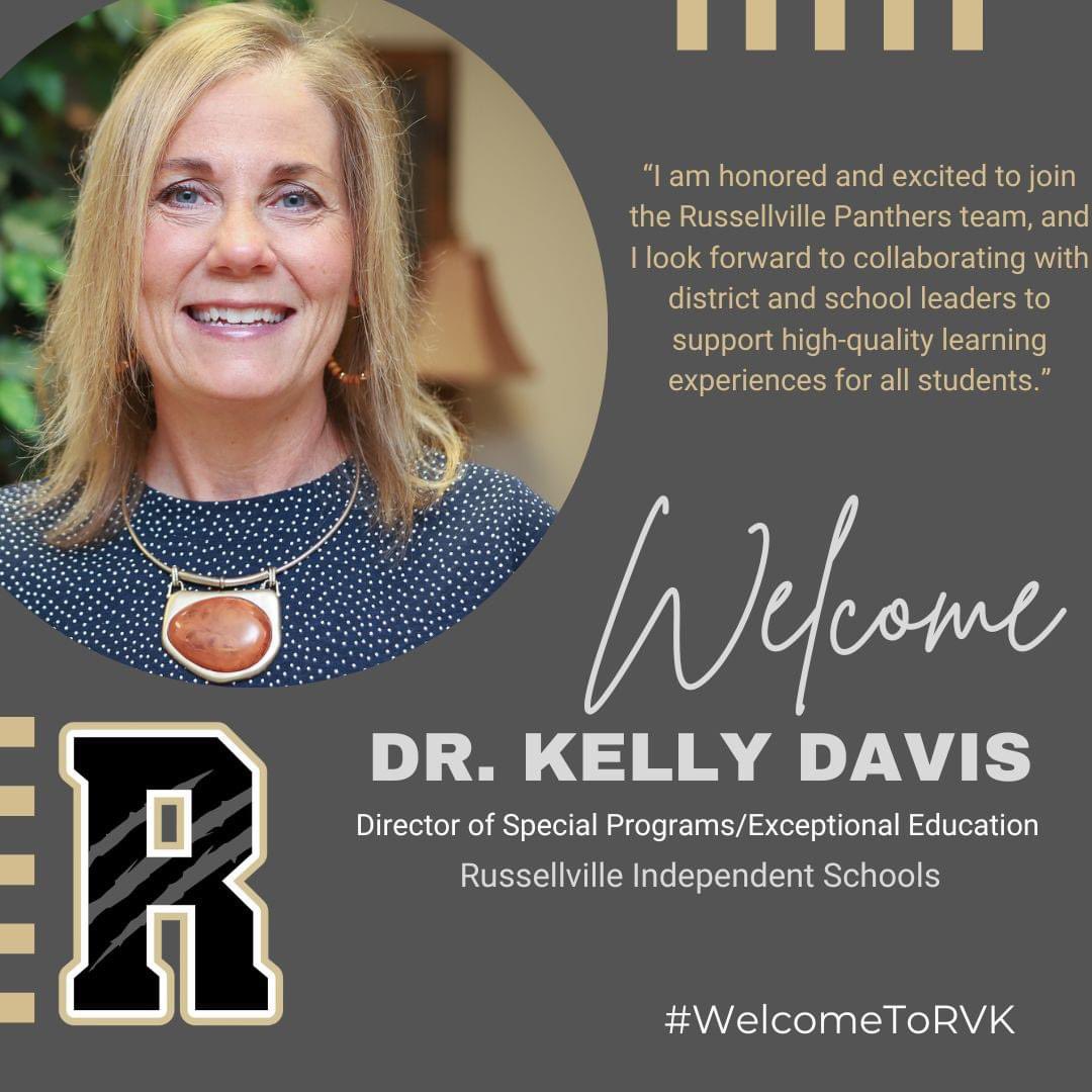 Congratulations to @WKUEDD alum, Dr. Kelly Davis, on her new appointment as Director of Special Programs/Exceptional Education in Russellville Independent Schools! You made a great choice Panthers! @RVKPanthers @WKUCEBS @wku