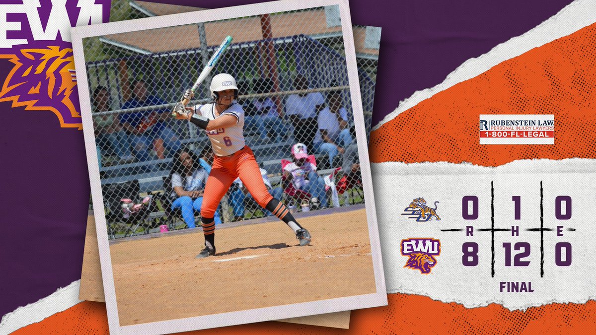 Lady Tiger offense gets back in gear as they stay alive by beating @SavStateTigers! @EWUSoftball will battle the loser of @SHC_BADGERS/@GoldenBearsofMC in another elimination game tomorrow at 11:00am. #TigerPride!🐅🥎