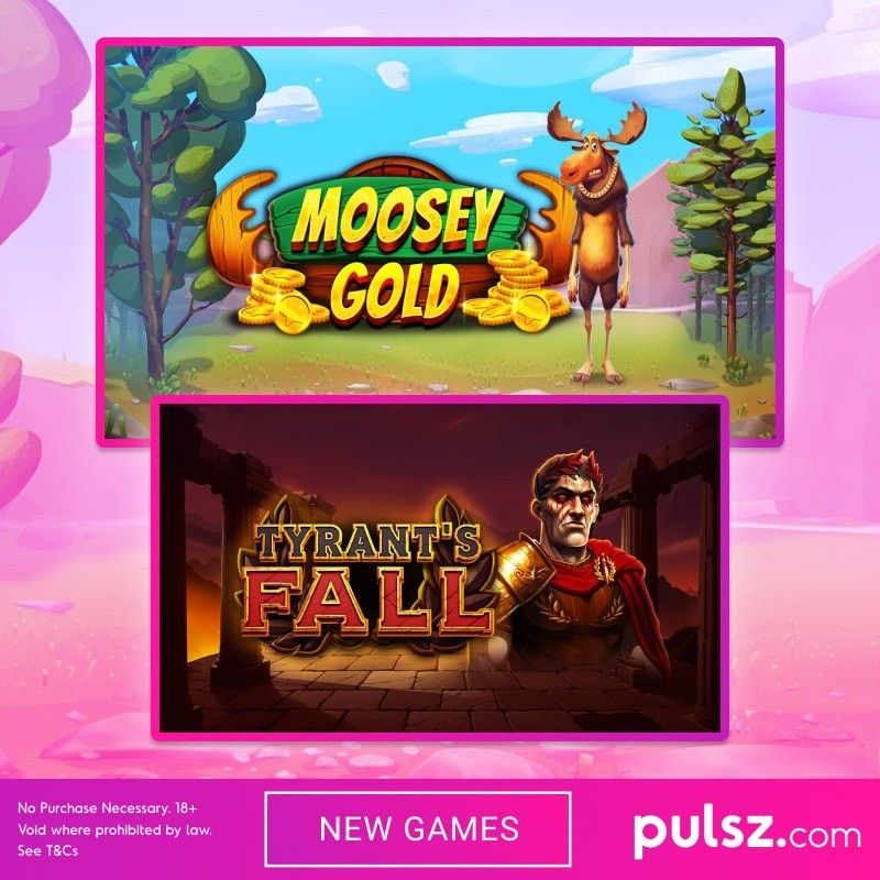 New games comin’ your way! 🦌 Moosey Gold: Pick your Bonus Round Wilds and go hunting wins in this awesome animal adventure. 🏛️ Tyrant’s Fall: A similar feel to the smash hit Big Bass Series, but with a very different look. With 10,000x multipliers, get your Gladiator on.