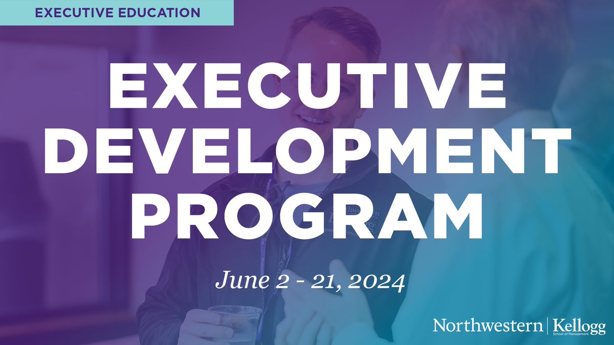 Kellogg’s Executive Development Program prepares you to lead with confidence and make an immediate impact in your organization. Discover the essential strategies it takes to guide modern workforces. Apply for this signature program today: kell.gg/tedp