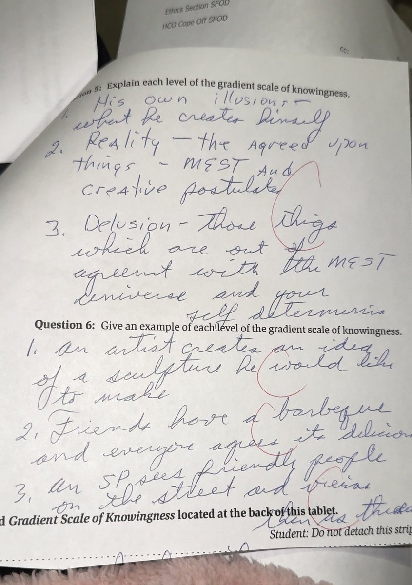 A childs Scientology test found in the trash 🥴 #Scientology