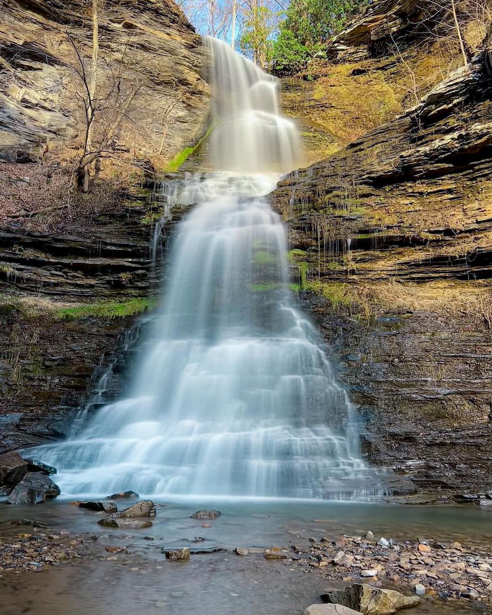 Where are all of our waterfall wanderers? 🙌 Discover falls all over #AlmostHeaven at wvtourism.com/waterfalls. 📲 📍: Cathedral Falls 📸: instagram.com/leiahlaloa