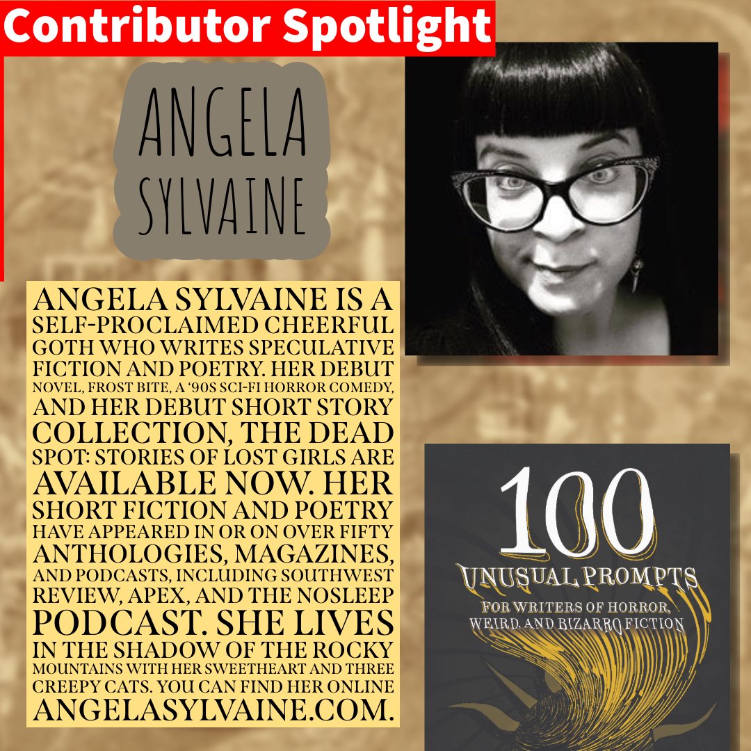 Next up for the #100UnusualPrompts contributor spotlight, is the 'cheerful goth', @sylvaine_angela 

Order your copy today: amzn.to/3JDWxmT