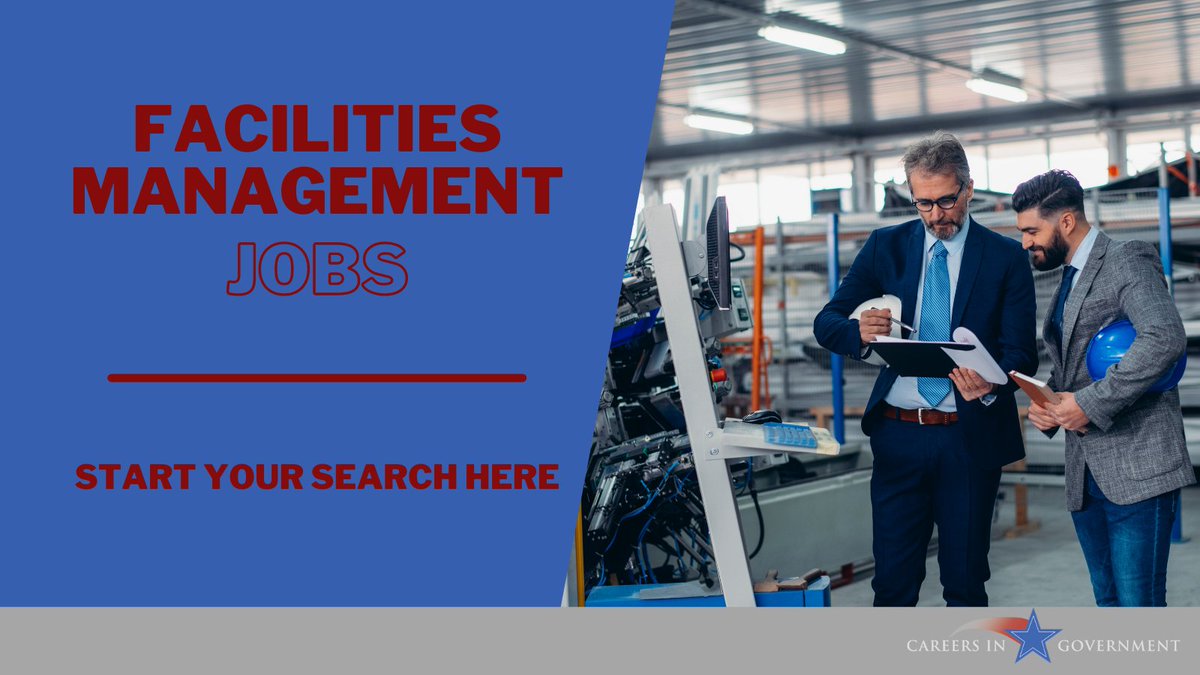 Your next job in #facilitiesmgmt is waiting for you! Click the link to see all the open positions for state and local governments #facilitiesjobs #jobsearch #jobopening careersingovernment.com/categories/719…