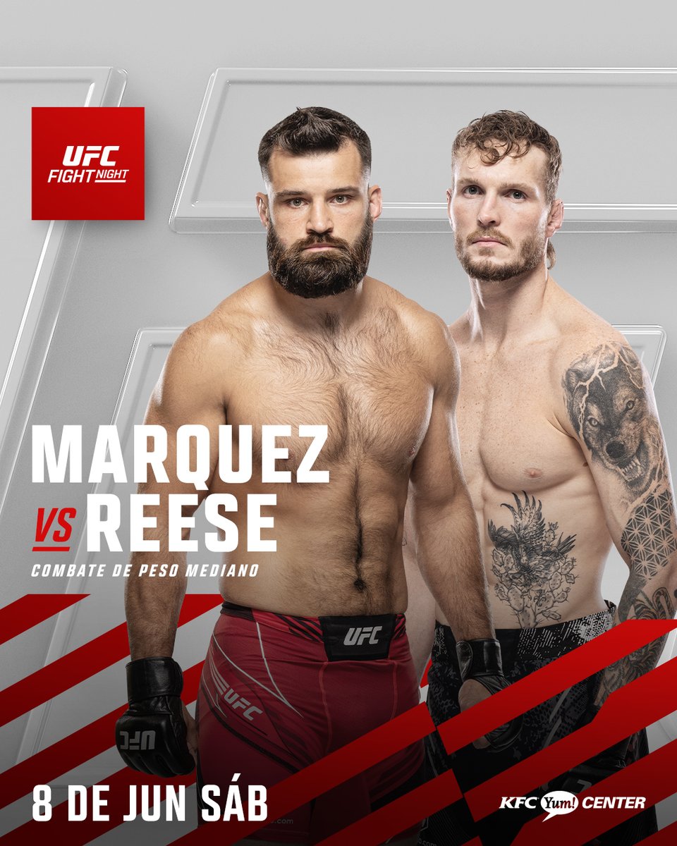 Hay regreso cubano en las 1️⃣8️⃣5️⃣ libras para #UFCLouisville 🇨🇺🇺🇸 @JMarquezMMA vs Zach Reese