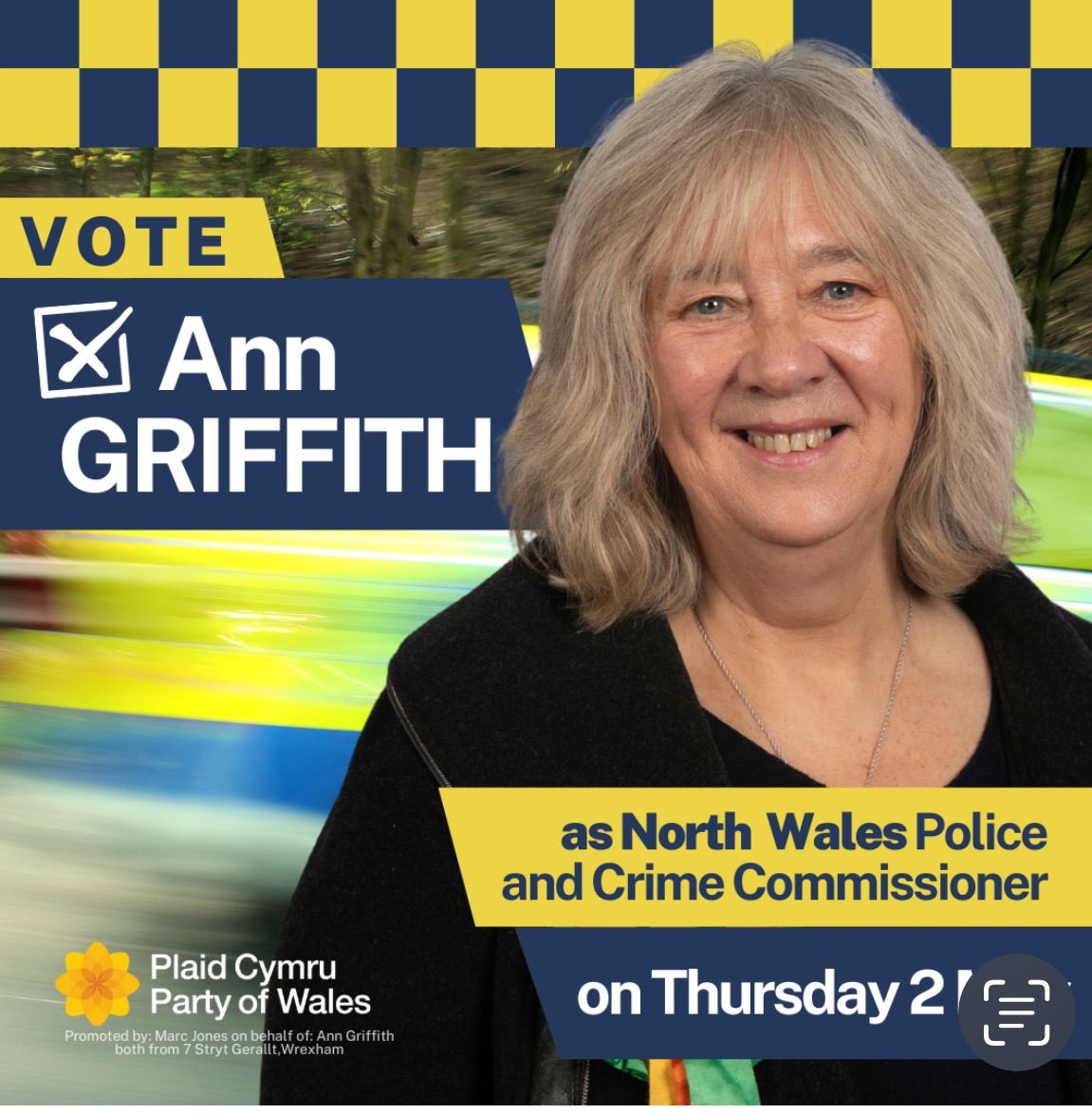 North Wales Police & Crime Commissioner elections, this Thursday May 2nd @AnnGriffPlaid will be a hard working & honest PCC, she’ll take action for the people of north Wales **Remember take photo ID** @CarmenRiaSmith