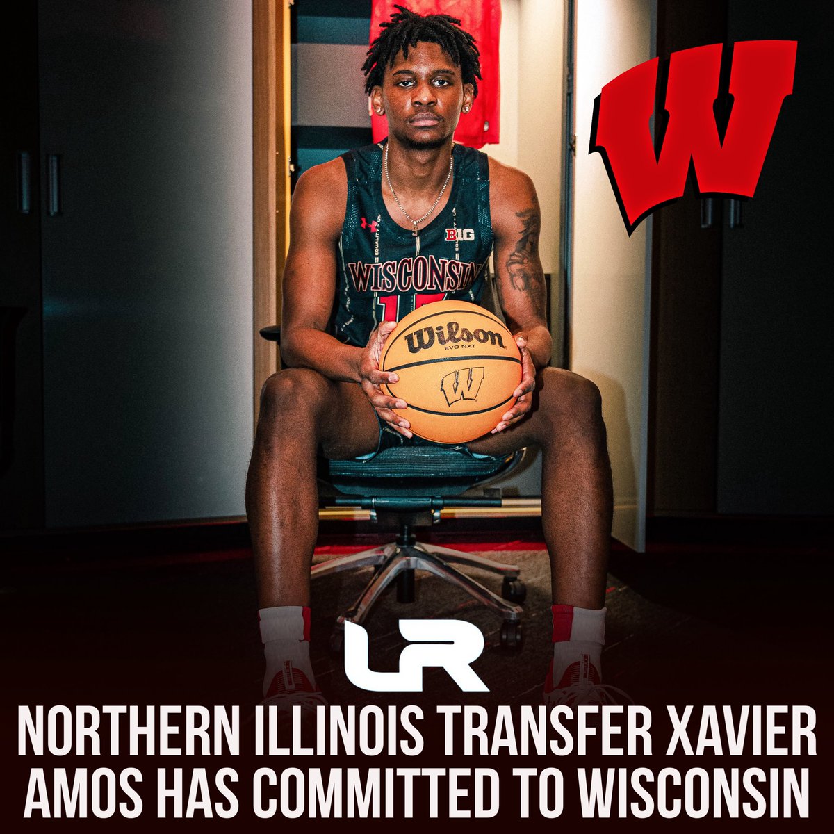 NEWS: Northern Illinois transfer Xavier Amos has committed to Wisconsin and Greg Gard, he told @LeagueRDY. Amos is a Chicago native who spent the first two seasons of his collegiate career at NIU. He started all 25 games played this season. He averaged 13.8PPG. 5.8RPG, 1.2APG