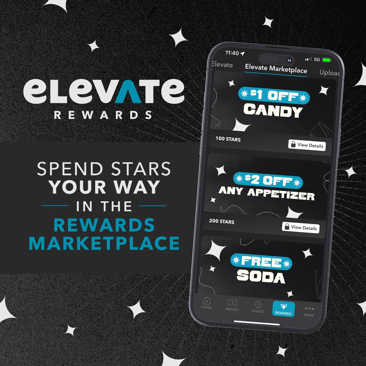 POV: You've already started spending your stars ⭐️ in our new Elevate Rewards Marketplace! Don't forget to download the new Elevate Entertainment app and join our Elevate Rewards program. Did we mention you get a FREE popcorn 🍿 just for signing up? ➡️ brnw.ch/21wJiFy