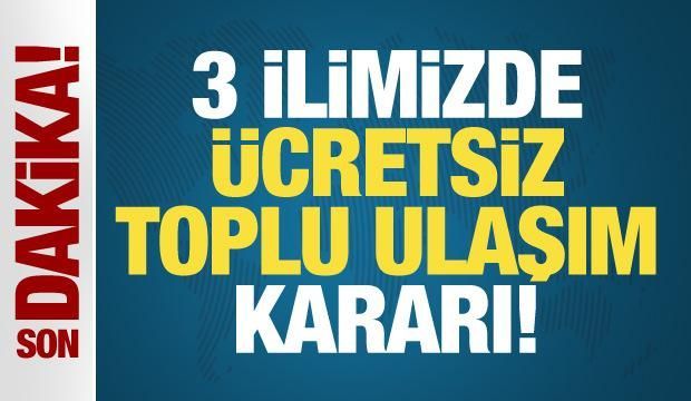 İstanbul, Ankara ve İzmir'de ücretsiz toplu ulaşım kararı! buff.ly/3Qq8SyS
