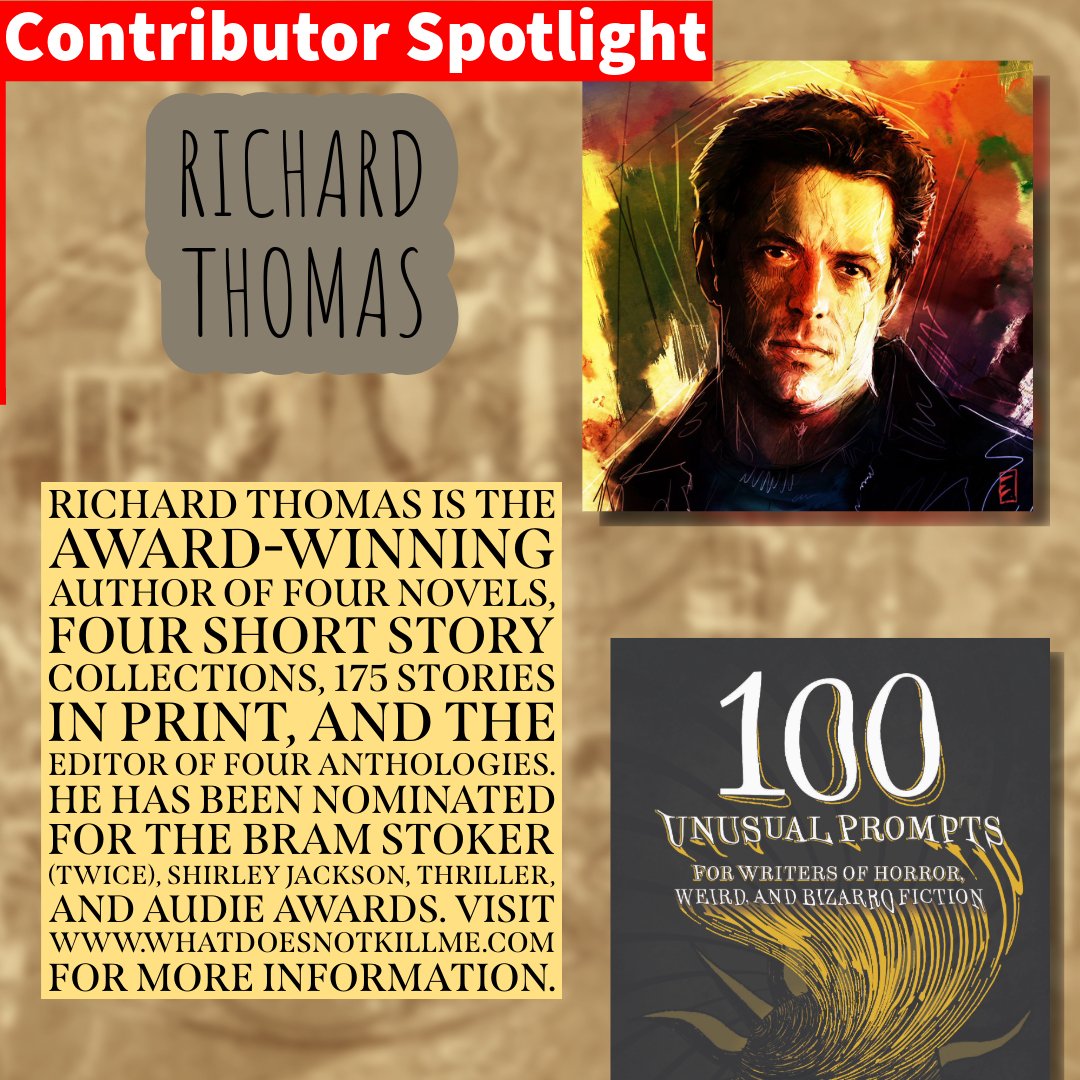Next up for the #100UnusualPrompts contributor spotlight is the modern noirist, @richardgthomas3 

Order your copy today: amzn.to/3JDWxmT