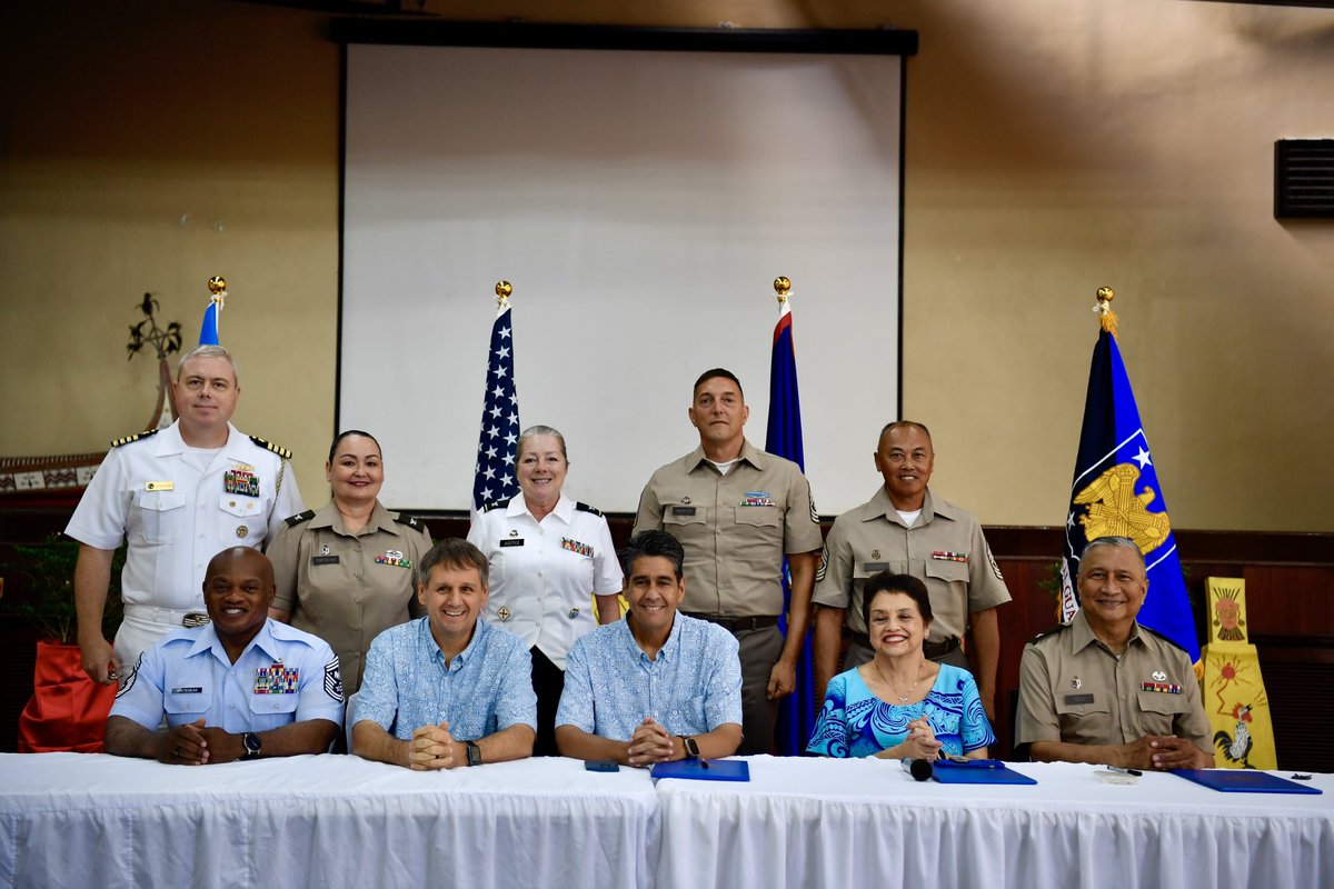 Today, Guam @USNationalGuard officially becomes a state partner with the Republic of Palau - strengthening our ties with our geographical & cultural neighbors in Palau and aligning with our shared goals of a free and open Indo-Pacific region and a stable and peaceful future. 🤝🇵🇼