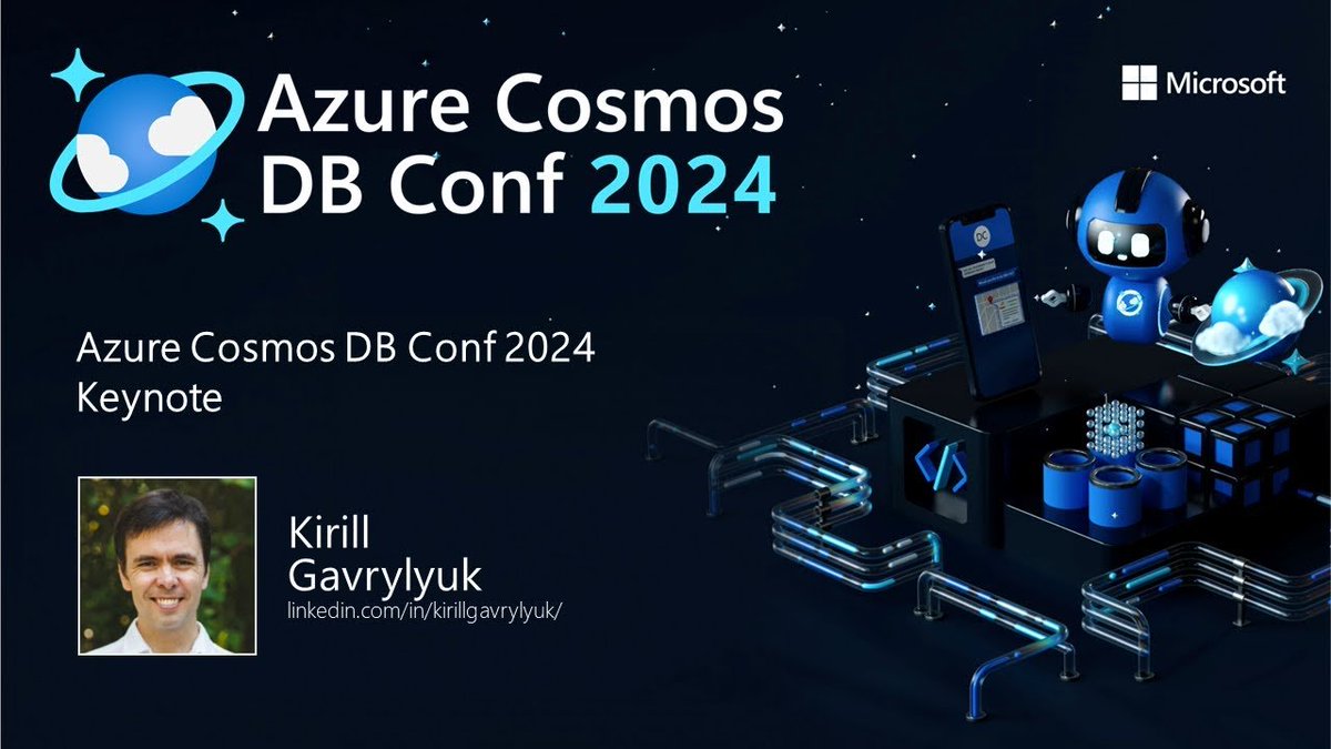 In this #AzureCosmosDB Conf 2024 keynote replay, we hear the latest and greatest from the team, including new features, customer stories, and a look at the future of the service. 🎥 msft.it/6015YGuDD