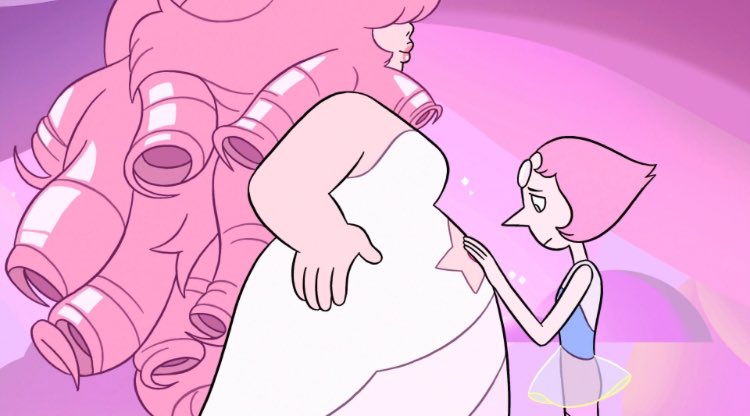 rose quartz really is the first trans woman to get pregnant 🏳️‍⚧️🎀⭐️#RenewStevenUniverse