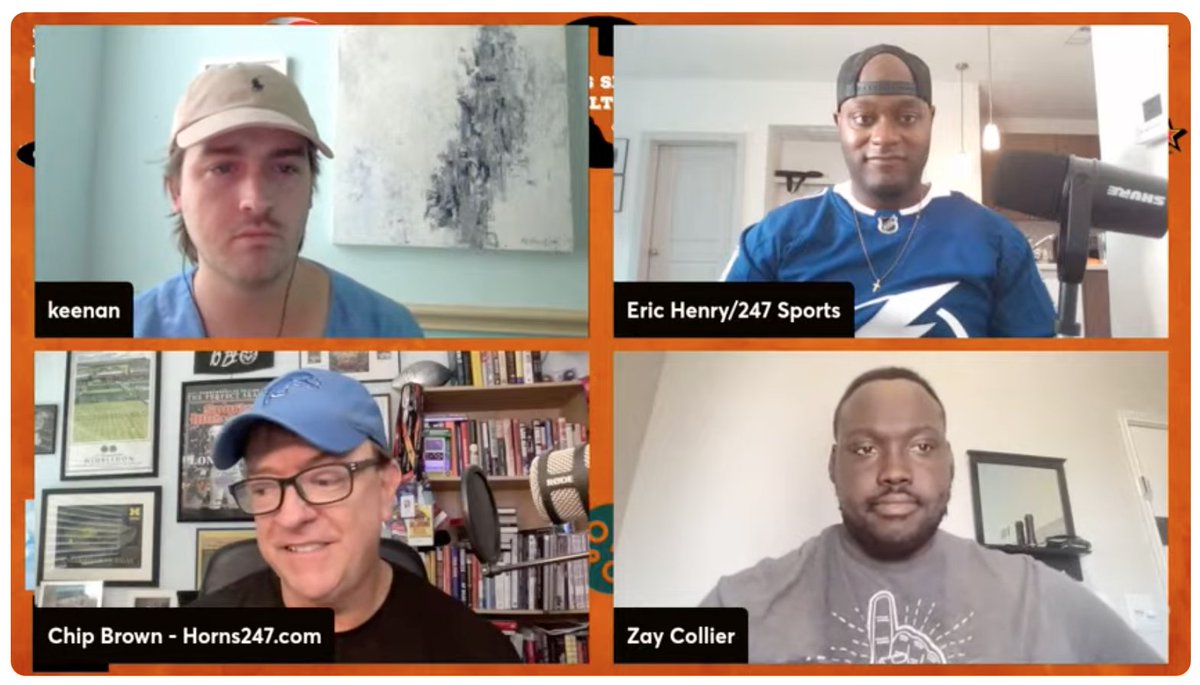 a lil crosstalk today with @EricCHenry_ @Zay_Collier @ChipBrown247 check us out on @TSUnfiltered every day!