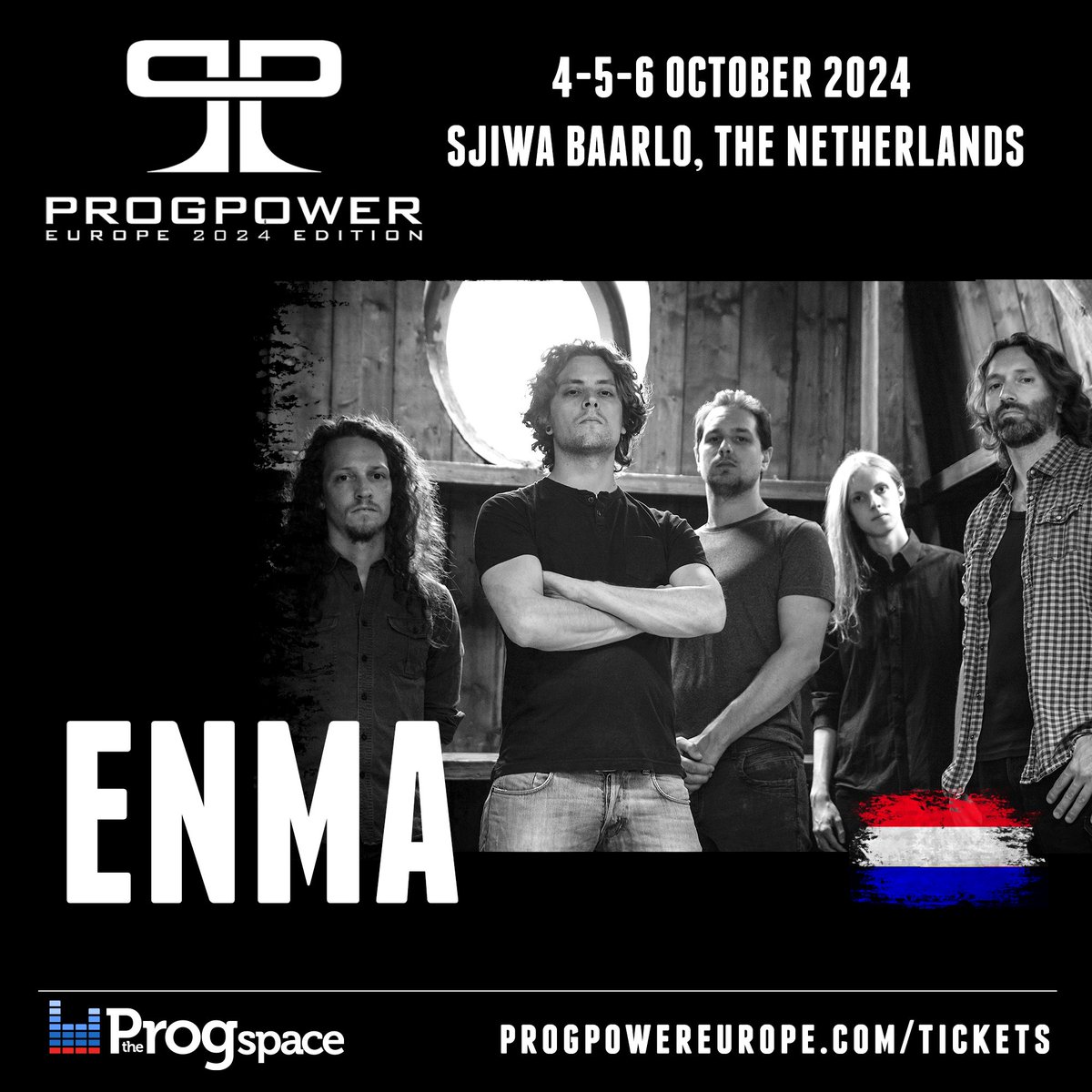 8th band at @ProgPowerEurope - ENMA released a strong debut (2022) which took them on tour with Soen, Riverside, Napalm Death, etc. Progmetal+grunge grooves, drifting from melancholic tunes to fierce outburst forms a wide array of heavy goodness. theprogspace.com/enma-ppe2024/