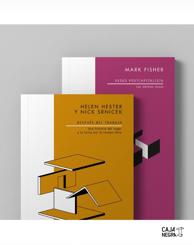 📚 💥✨ ¡SORTEO! ✨💥 📚 Participen por ejemplares de DESPUÉS DEL TRABAJO de #HelenHester y #NickSrnicek, y DESEO POSTCAPITALISTA de #MarkFisher: instagram.com/p/C6WUuGkO5hz/… Entre el realismo capitalista y el realismo doméstico, el deseo signado en el post de los mundos mejores 🧨